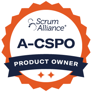 Advanced Certified Scrum Product Owner badge.