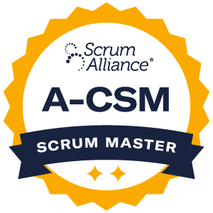 Advanced Certified ScrumMaster course badge.